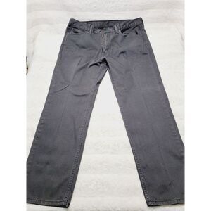 Levis Straus & Co 505 Jeans 38X30 Gray Graphite Regular Fit White Tab Mens